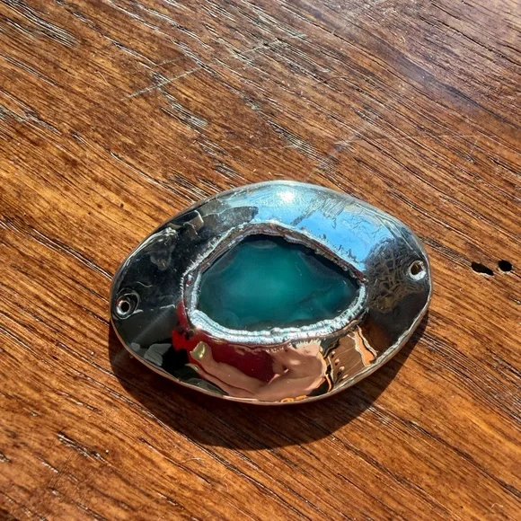 Silver and Teal Louis Carmen Talisman - Picture 2 of 5